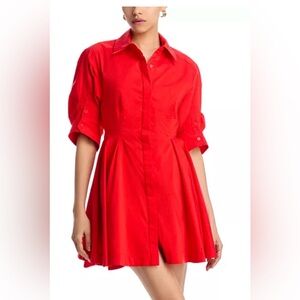 Simkhai Jazzie Poplin Mini Dress